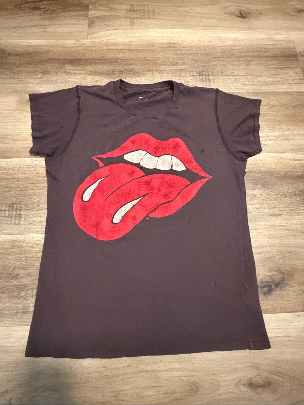 MadeWorn The Rolling Stones Black Logo Shirt Size S Made In Japan
